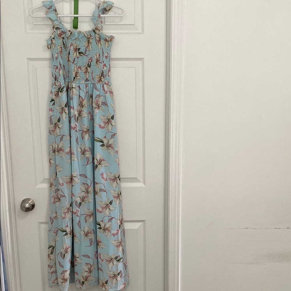 BNWT Kamiseta Maxi Blue Floral Dress